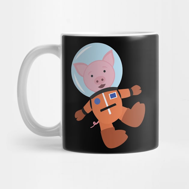 Pig in space suit by holidaystore